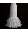 CANCAN DE NOVIA PARA VESTIDO SIRENA DOBLE VOLANTE