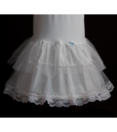 CANCAN DE NOVIA PARA VESTIDO SIRENA DOBLE VOLANTE